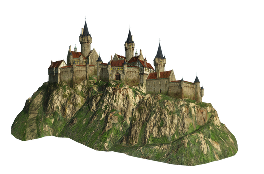 Castle on a Mountain png