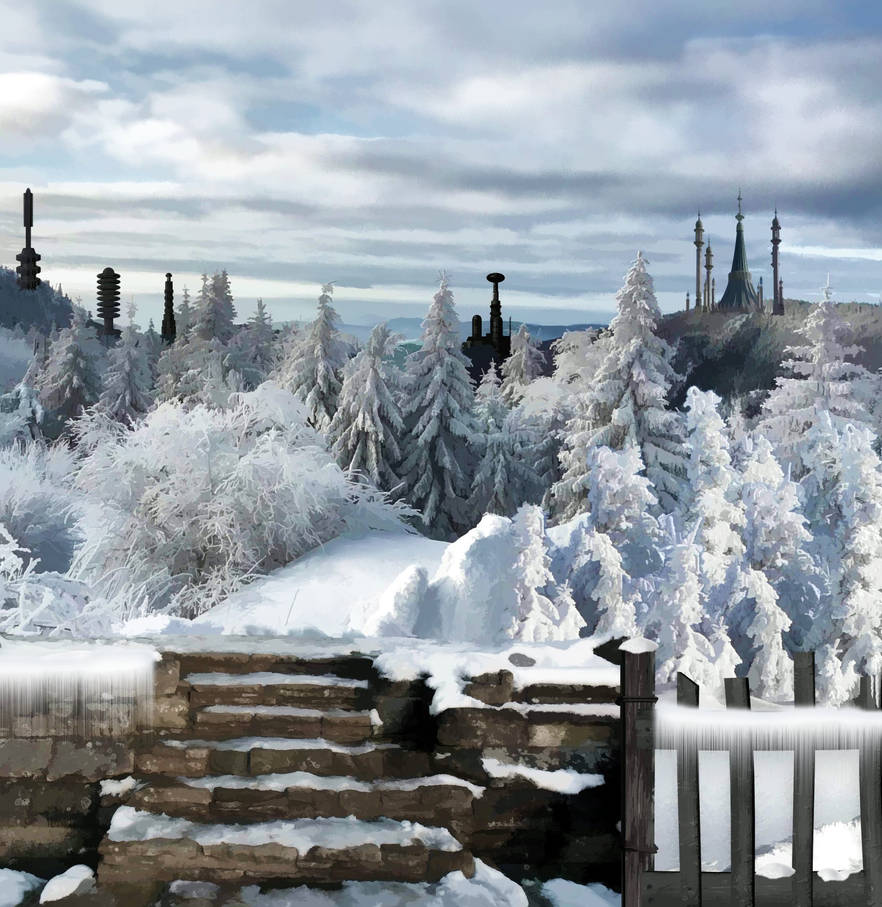 Winter Painting Background by mysticmorning on DeviantArt