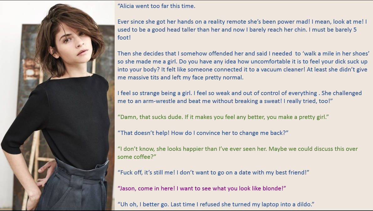 TG Caption - Her Reality Remote by 5goblins on DeviantArt
