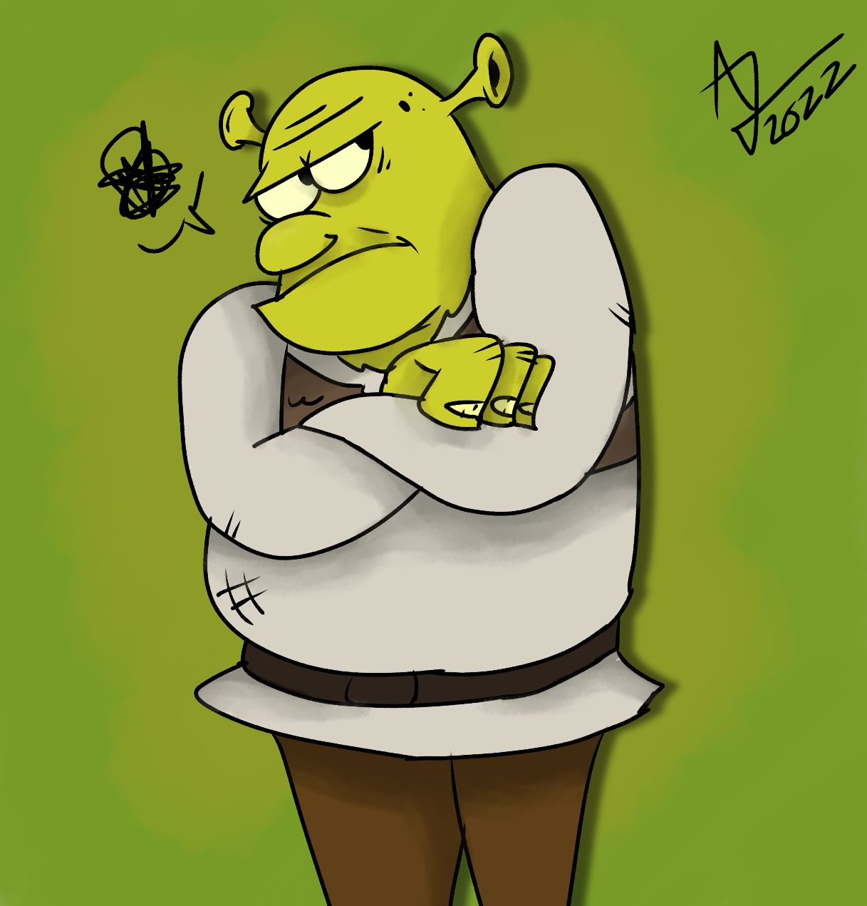 Grumpy Ol' Shrek by AlexisJ153984 on DeviantArt