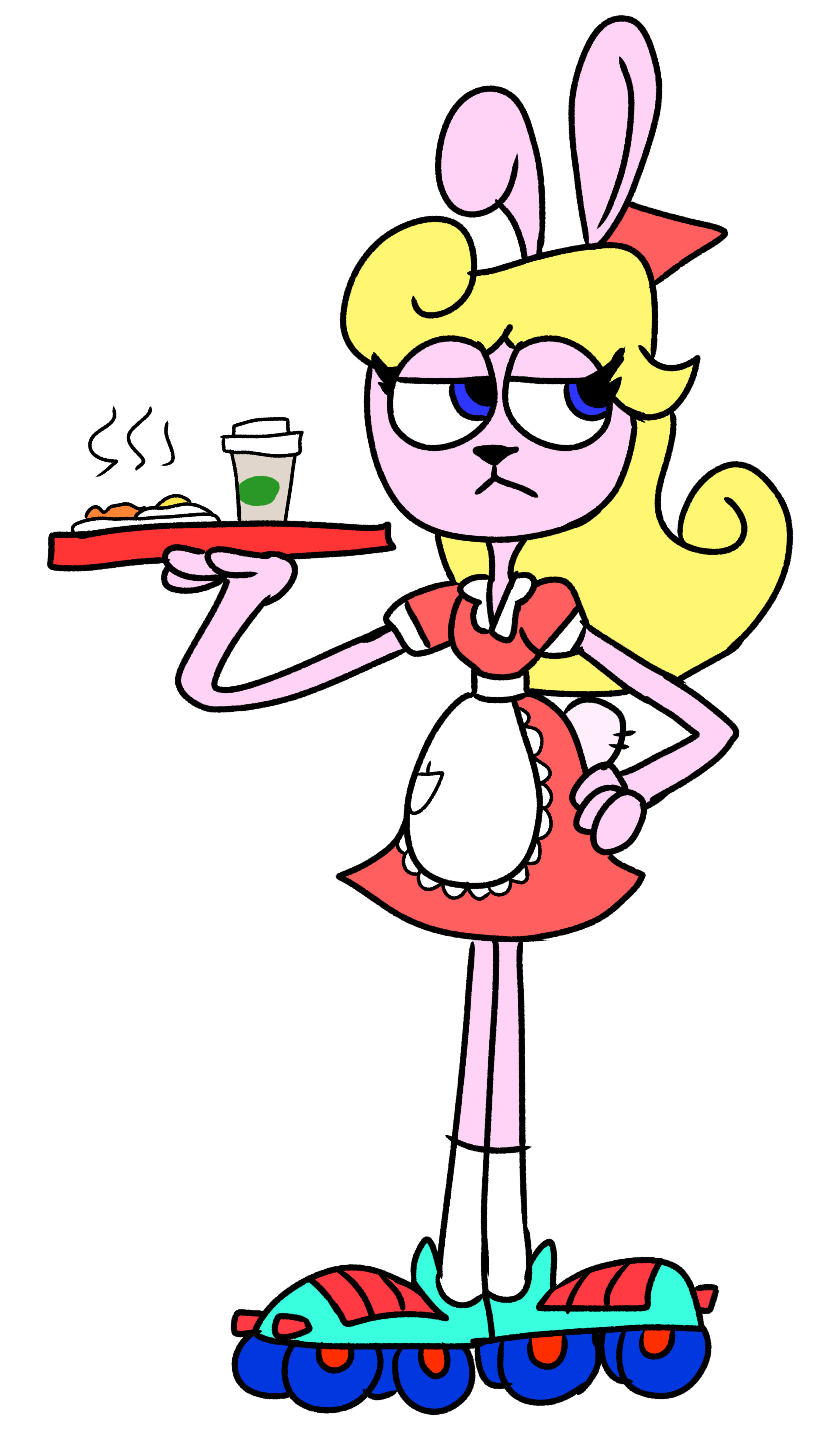 #375 Ruby the Rabbit Waitress by AlexisJ153984 on DeviantArt