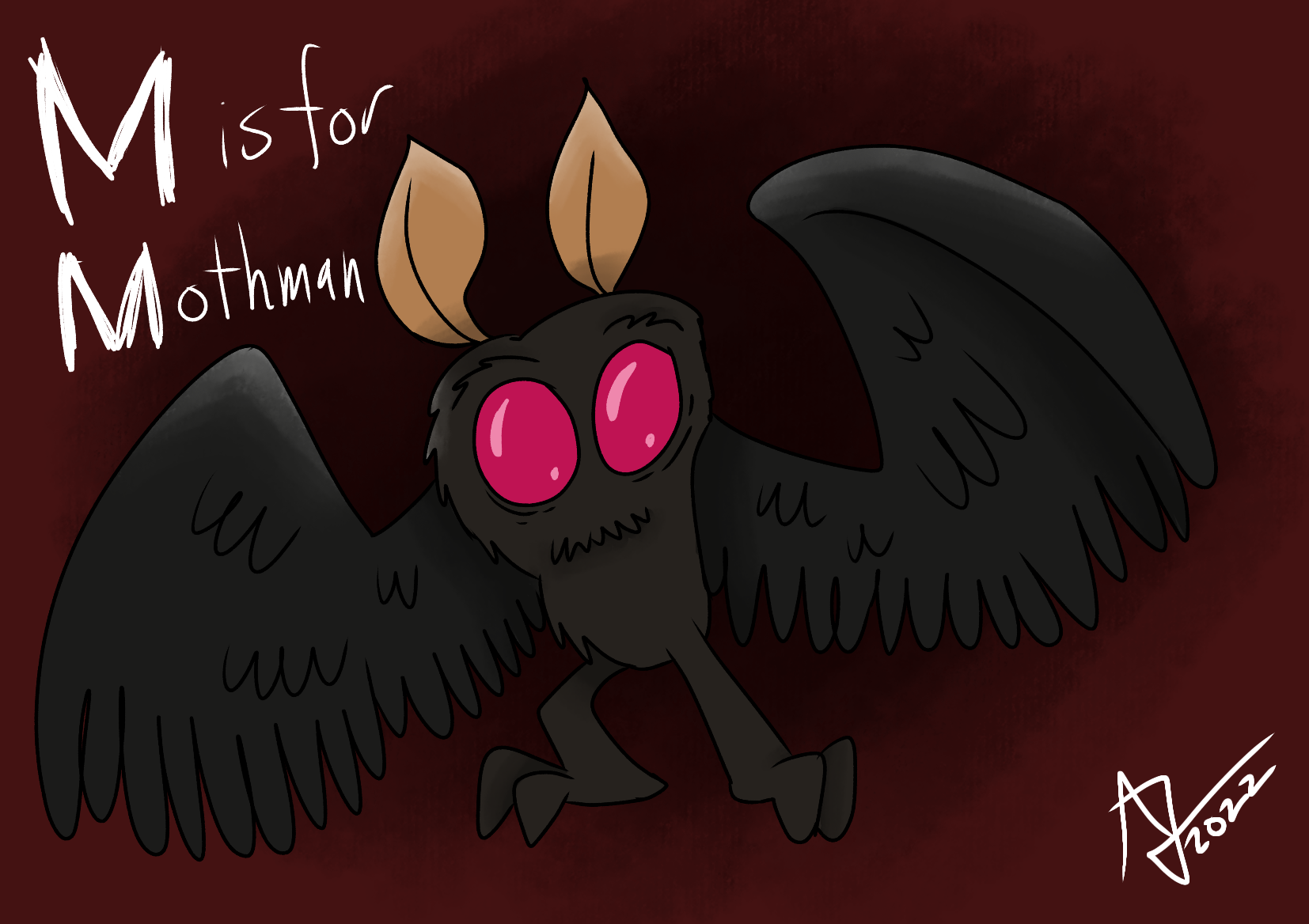 Mothman Graph AAoM2: M is for Mothman by AlexisJ153984 on DeviantArt