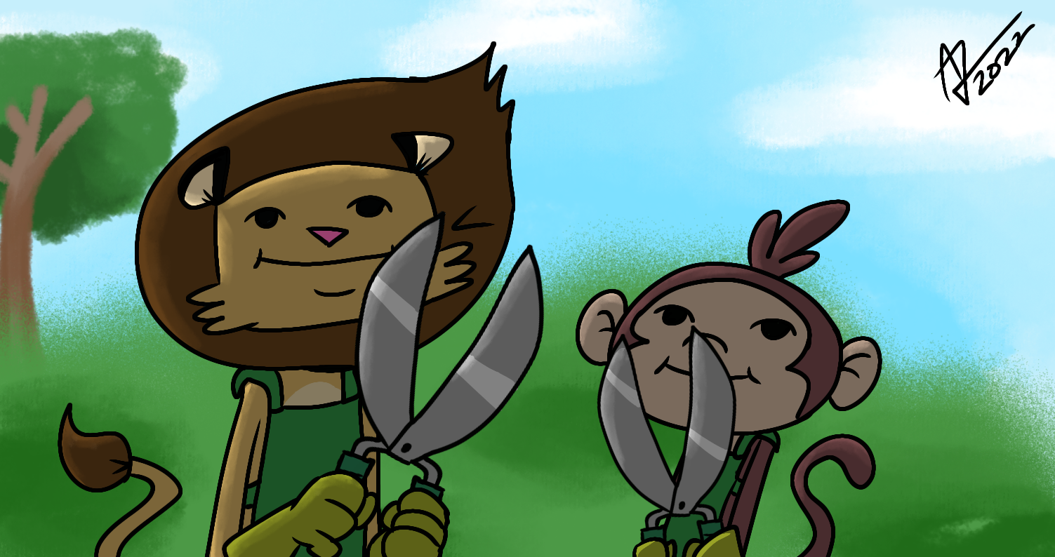 Gardening Time with Rick and Larry by AlexisJ153984 on DeviantArt