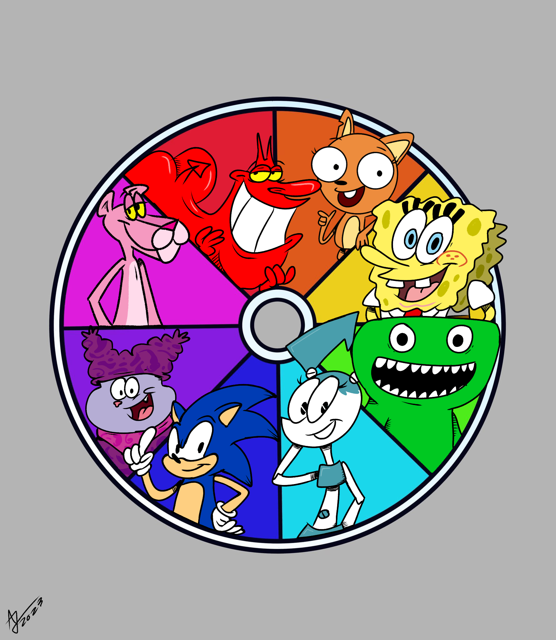 Color Wheel Characters Character Color Wheel by AlexisJ153984 on DeviantArt