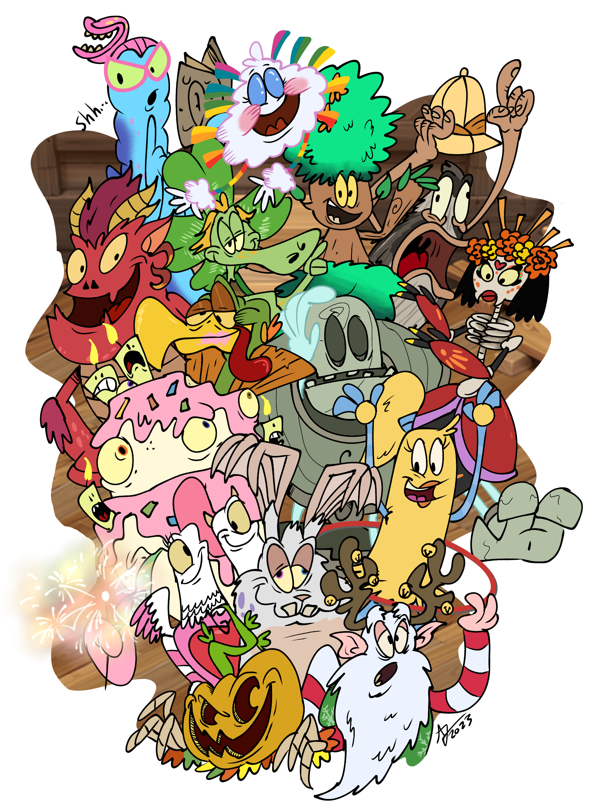 Springtime Monster Seasonal Monsters by AlexisJ153984 on DeviantArt