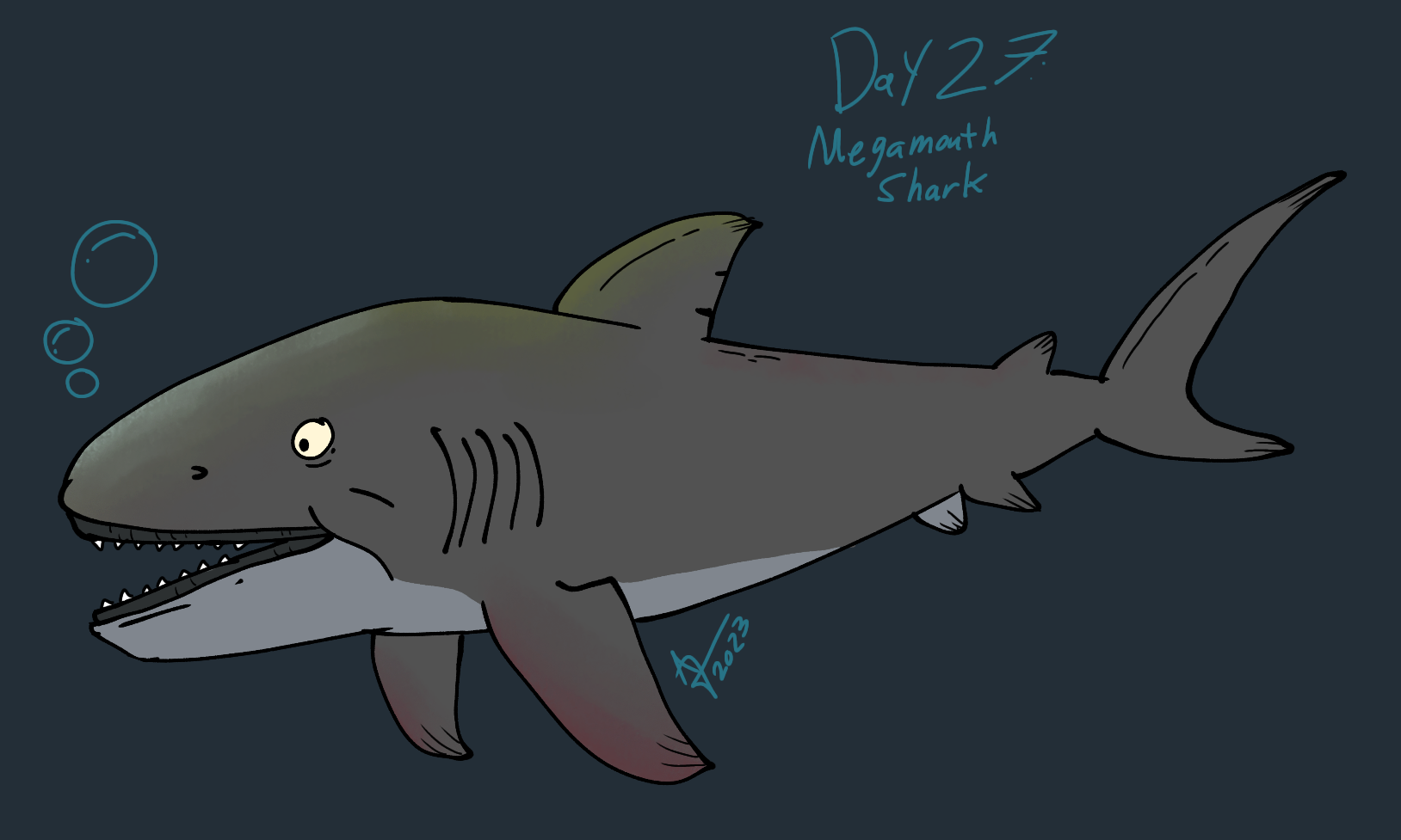 Deep Sea July Day 27: Megamouth Shark by AlexisJ153984 on DeviantArt Deep Sea July Day 27: Megamouth Shark by AlexisJ153984 on DeviantArt