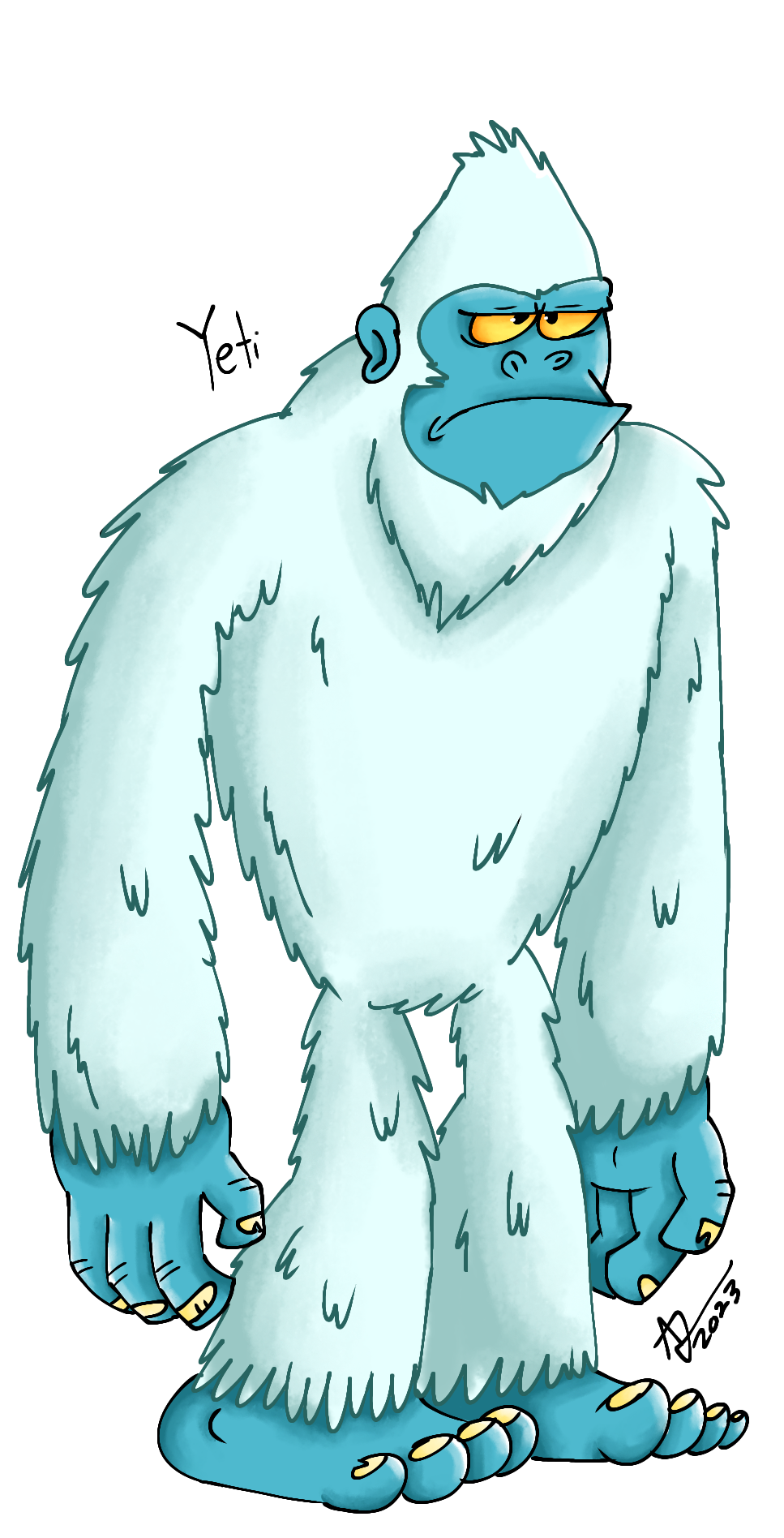 CryptOctober Day 5: Yeti by AlexisJ153984 on DeviantArt