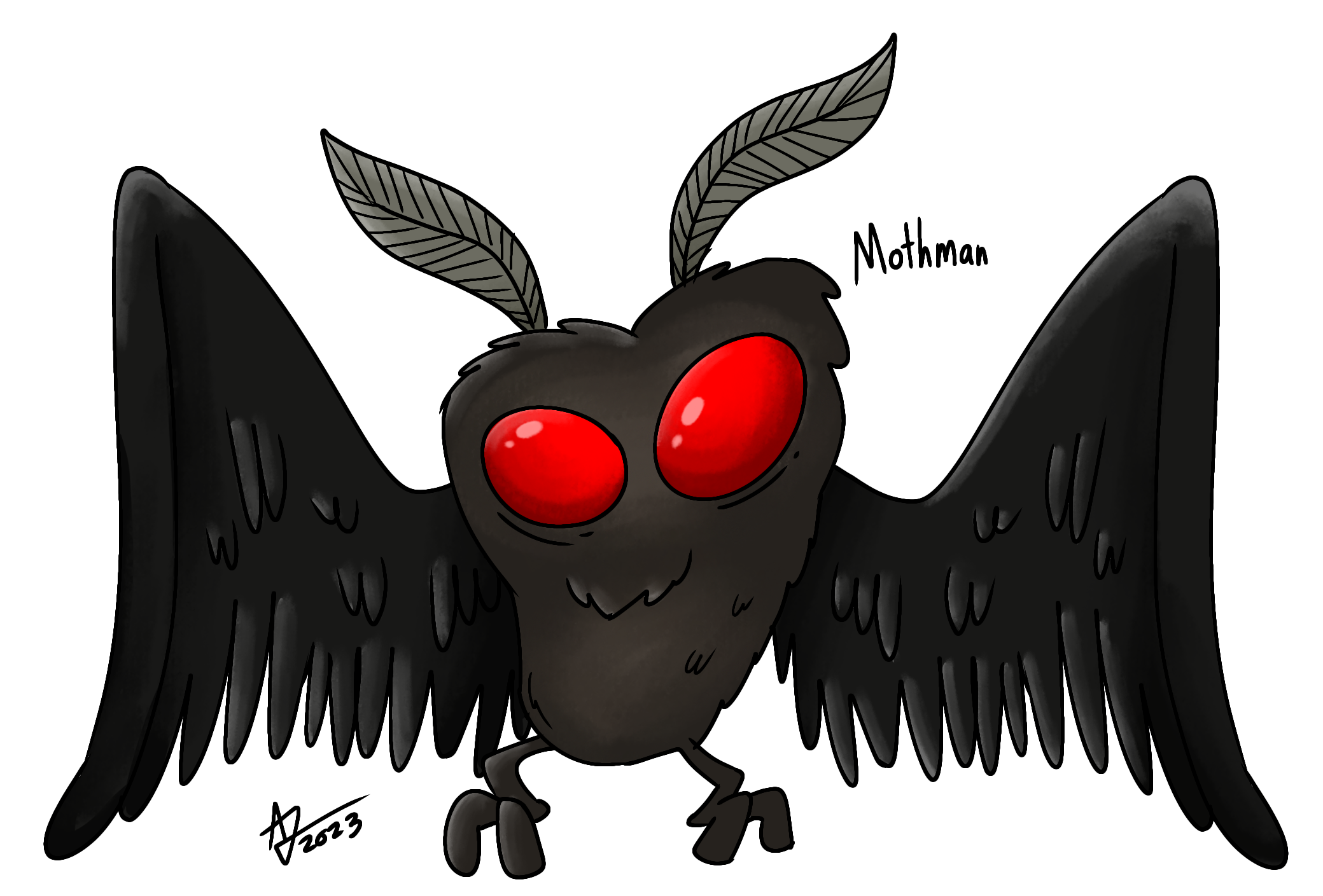 CryptOctober Day 6: Mothman by AlexisJ153984 on DeviantArt