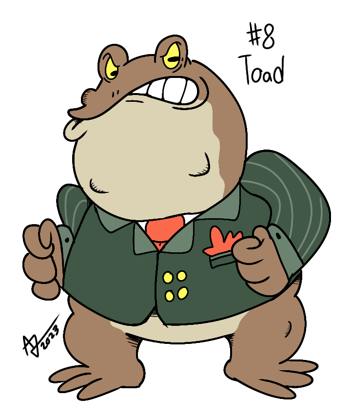 Inktober Day 8: Toad by AlexisJ153984 on DeviantArt