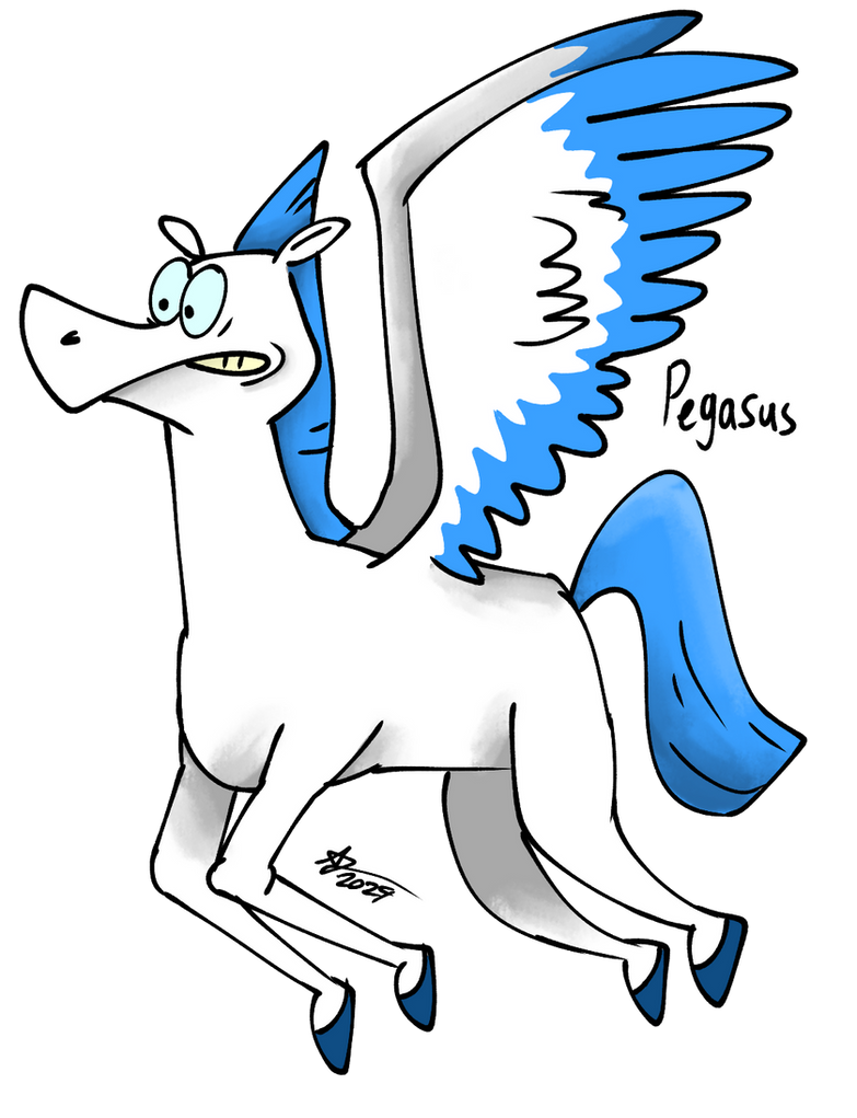 Pygas Cartoon Maythical Day 20: Pegasus by AlexisJ153984 on DeviantArt
