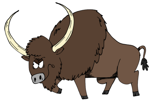 Glacial January: Longhorn Bison