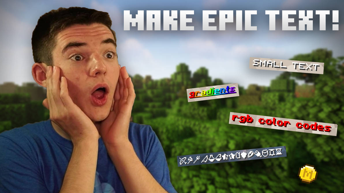 How To Make Cool Text In Minecraft by craftedcroix on DeviantArt