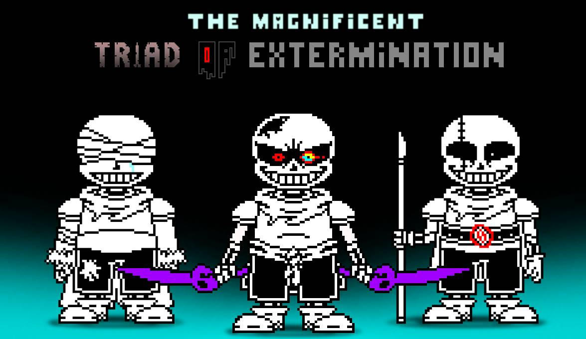 the magnificent triad of extermination by alternatesans90 on DeviantArt