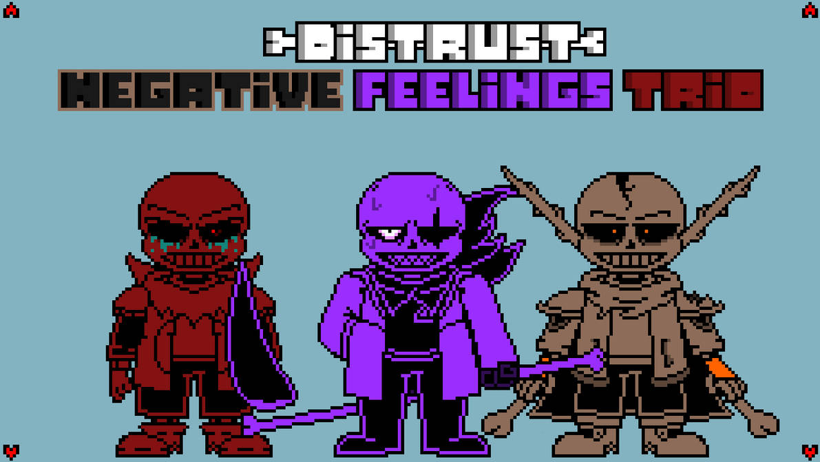 Distrust Negative Feelings Trio by alternatesans90 on DeviantArt