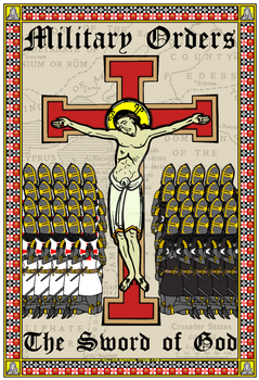 Jesus - Military Orders - Sword of God Poster