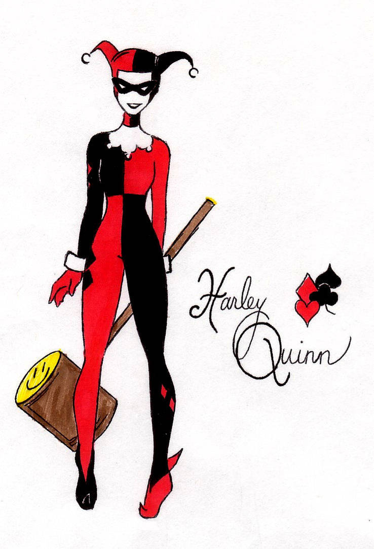 Harley Quinn doodle by lizzayh on DeviantArt