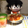 Goku Plush Loves Food