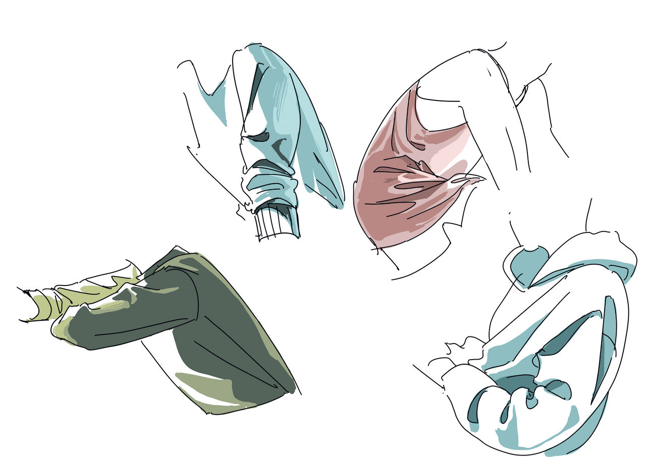 Clothing Folds Study by camphoteric on DeviantArt