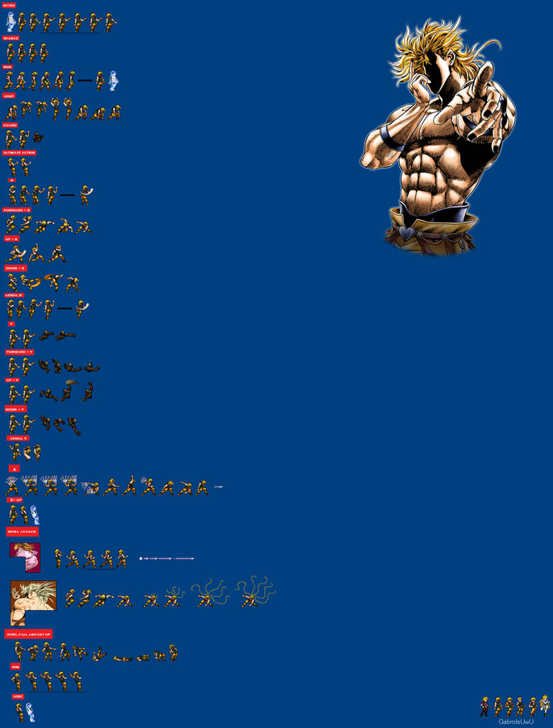Shadow Dio JUS Sprite Sheet by gabrolsUwU on DeviantArt