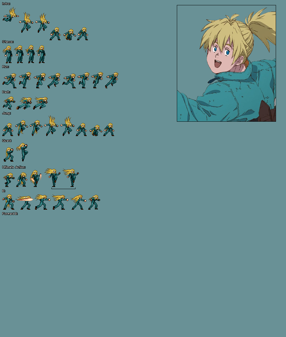 Jus Deviantart Nikaido JUS Sprite Sheet (Abandoned WIP) by gabrolsUwU on DeviantArt