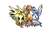 Articuno, Zapdos, and Moltres together