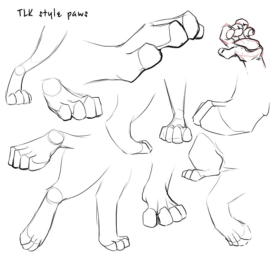 TLK style paws