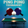 Pingpong Tournament Flyer PSD Template