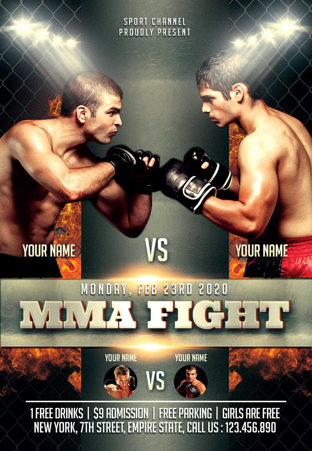 MMA Fight Flyer PSD Template by BestFlyerDesign on DeviantArt mma-fight-flyer-psd-template-by-bestflyerdesign-on-deviantart
