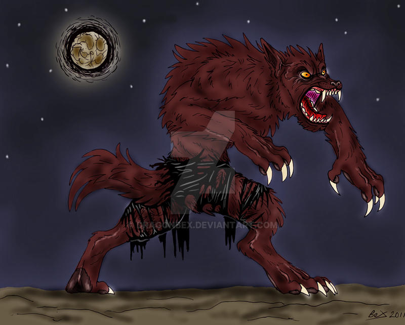 Werewolf in the moonlight by dragonbex on DeviantArt