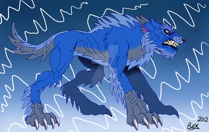 Blue wolf by dragonbex on DeviantArt