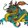 Chinese lung dragon design