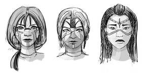 Day 27 Post-apocalyptic character Faces