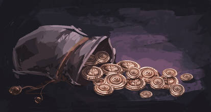 Bag of Coins- 30min Speedpaint Day 10