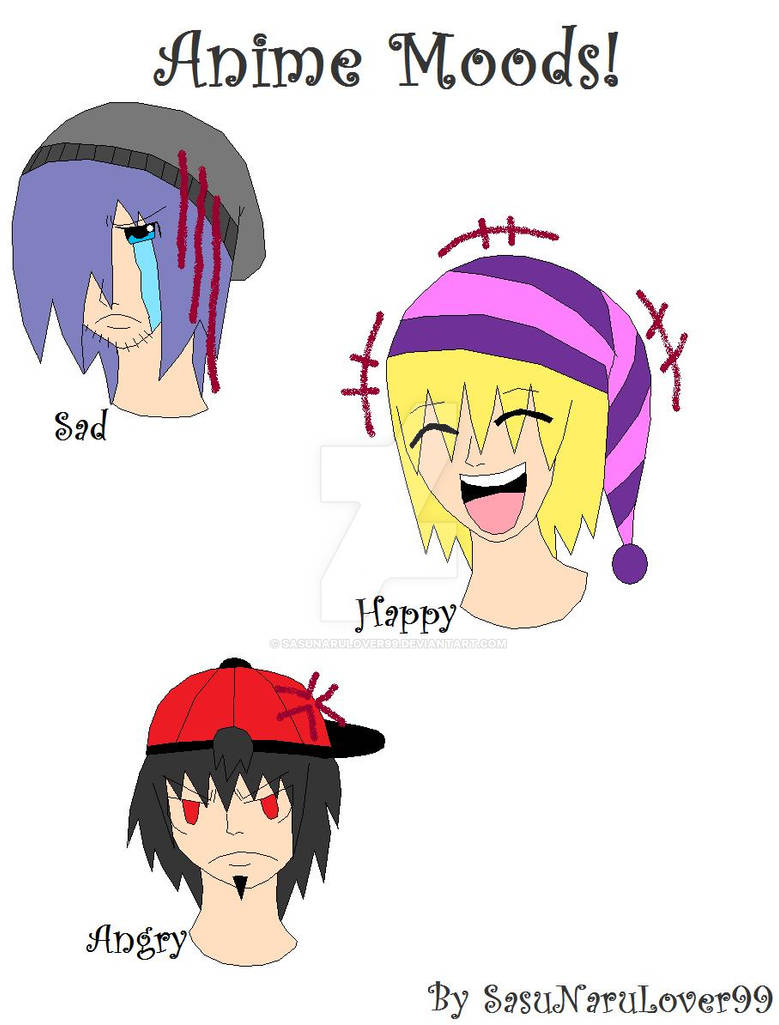 Anime Moods/Expressions by SasuNaruLover99 on DeviantArt