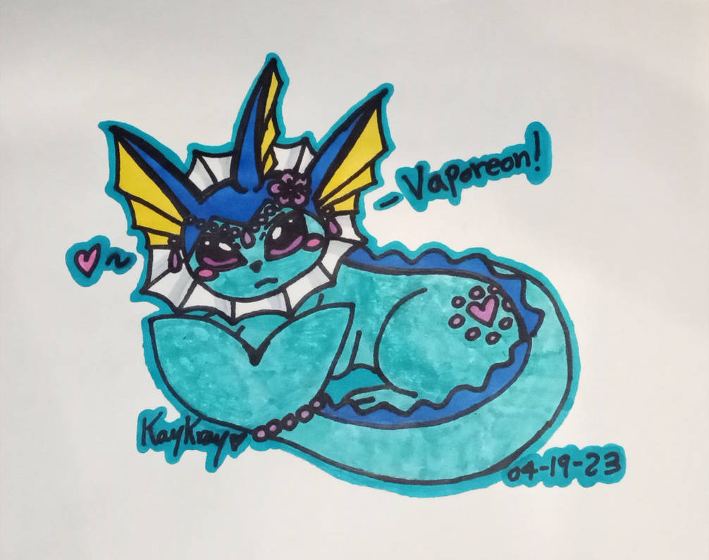 Vaporeon Fan Art by SasuNaruLover99 on DeviantArt