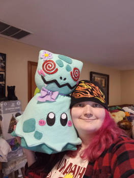 Me and my BIG Handmade Bulbakyu Plush!