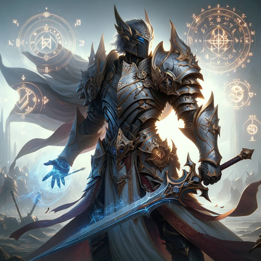 Glyphrend The Runeblade Warrior by ForgetfulLorekeeper on DeviantArt