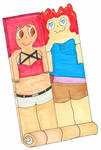 Scarlett and Ally Squished Together by flexiblepeople