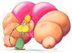 Amber Pumps Up - Color (Lines by Mabo) by flexiblepeople