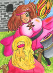 Sonia and Amber's Giant Battle by flexiblepeople