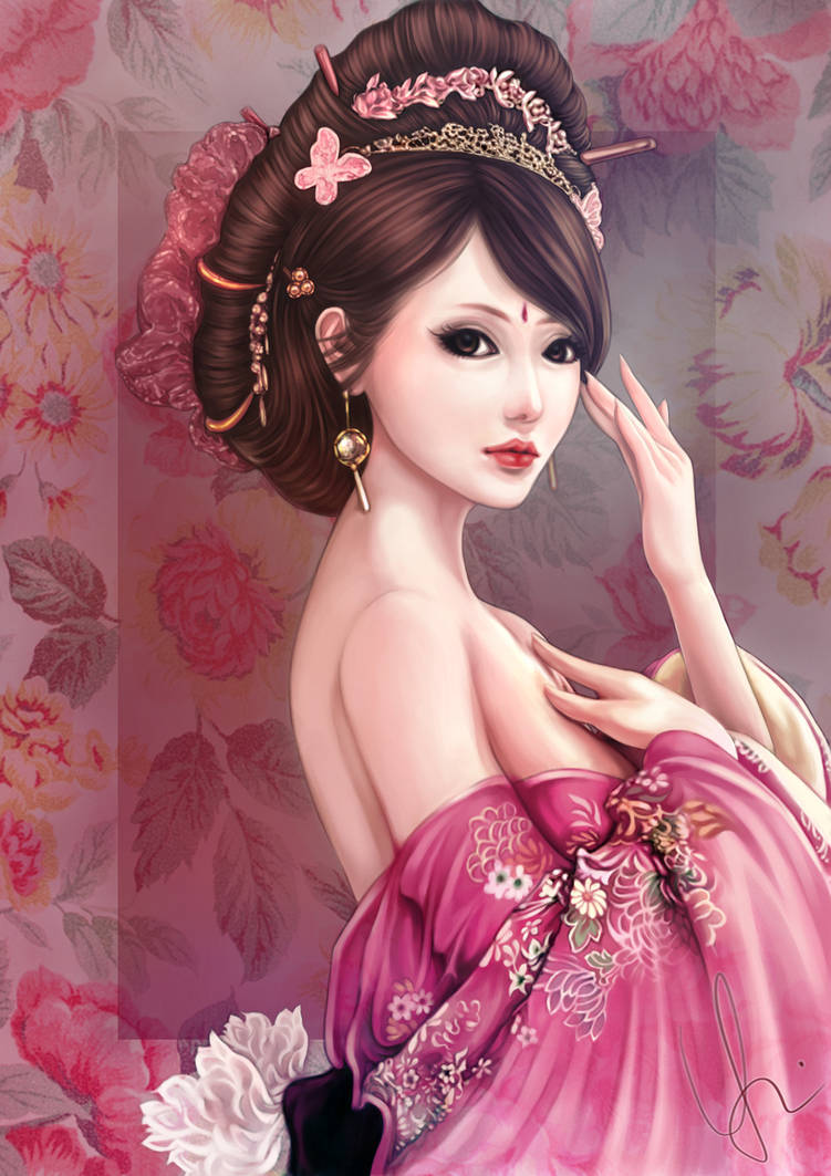 China beautiful girls. Художник Wang Xiao. Хикару Накамура гейша. Китайские красавицы. Красивая принцесса.