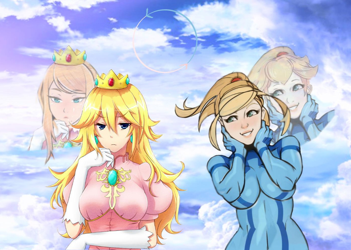 Samus and Peach Switch Bodies by BlazingShadic on DeviantArt Samus and Peach Switch Bodies by BlazingShadic on DeviantArt