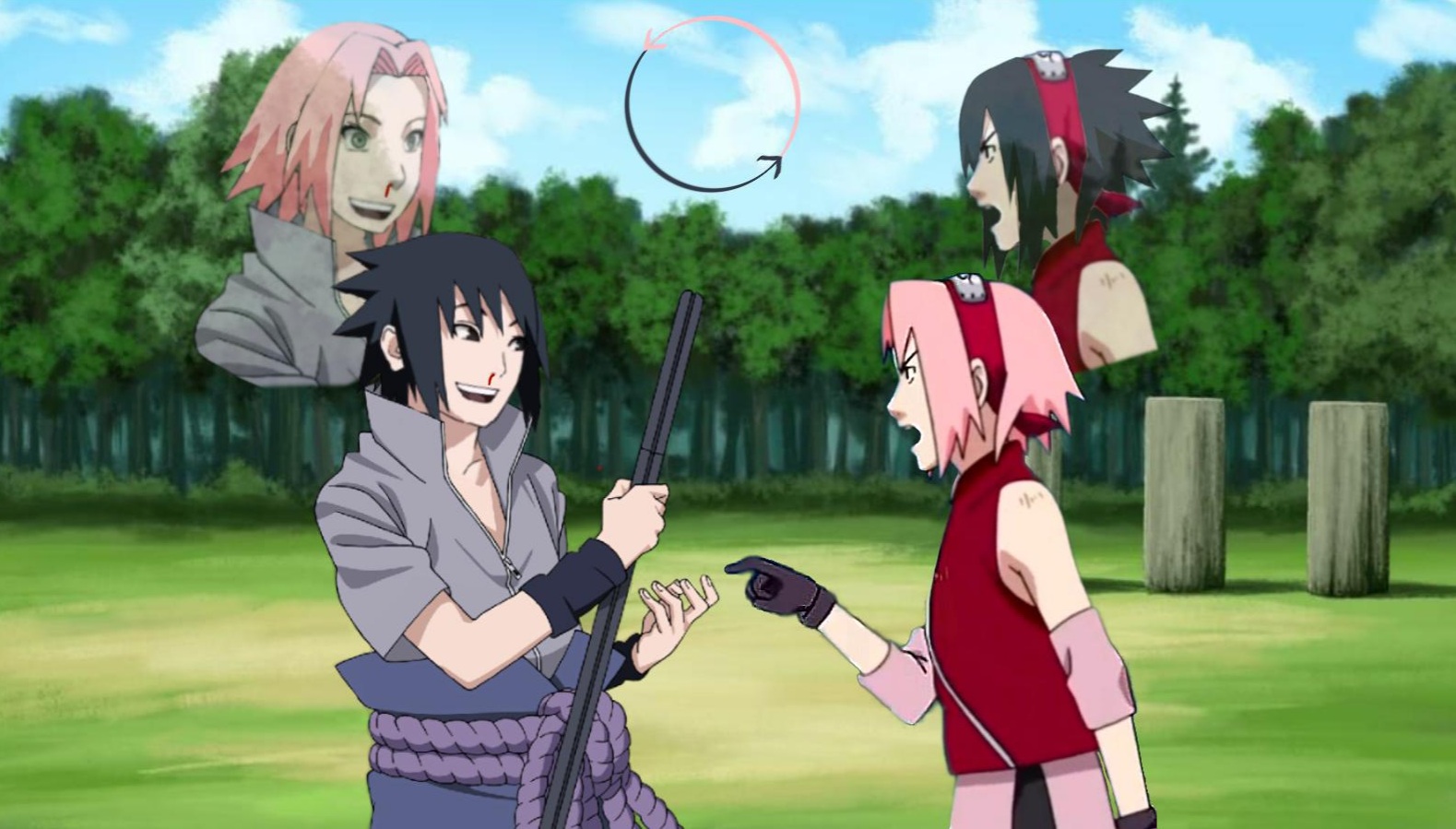 Sasuke and Sakura Swap Bodies by BlazingShadic on DeviantArt Sasuke and Sakura Swap Bodies by BlazingShadic on DeviantArt