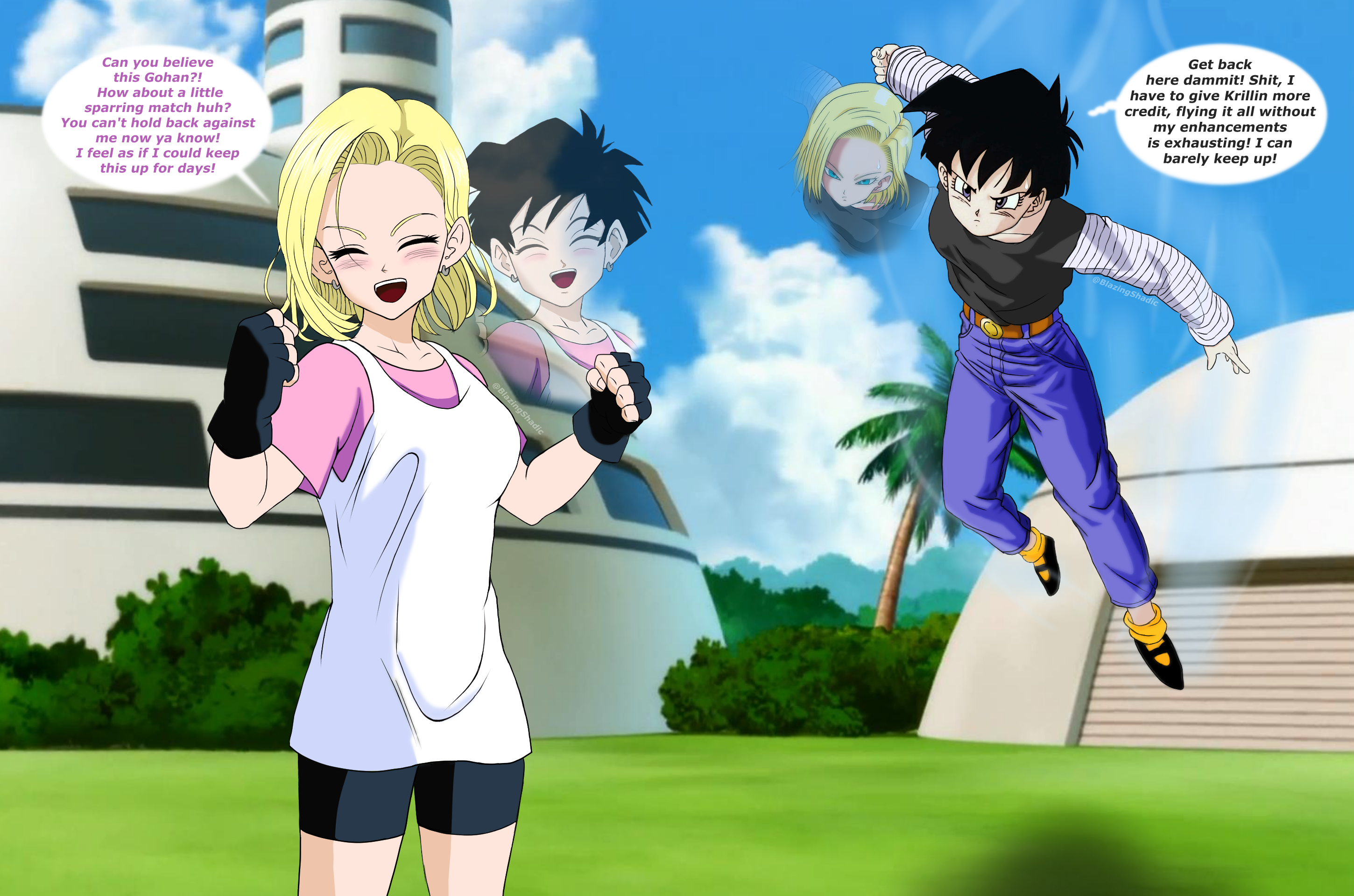 DBZ Girls Swap by BlazingShadic on DeviantArt