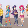 My Little Pony Human Lineup