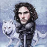 Jon Snow and Ghost