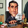 Michael Scott (Steve Carell) - Caricature