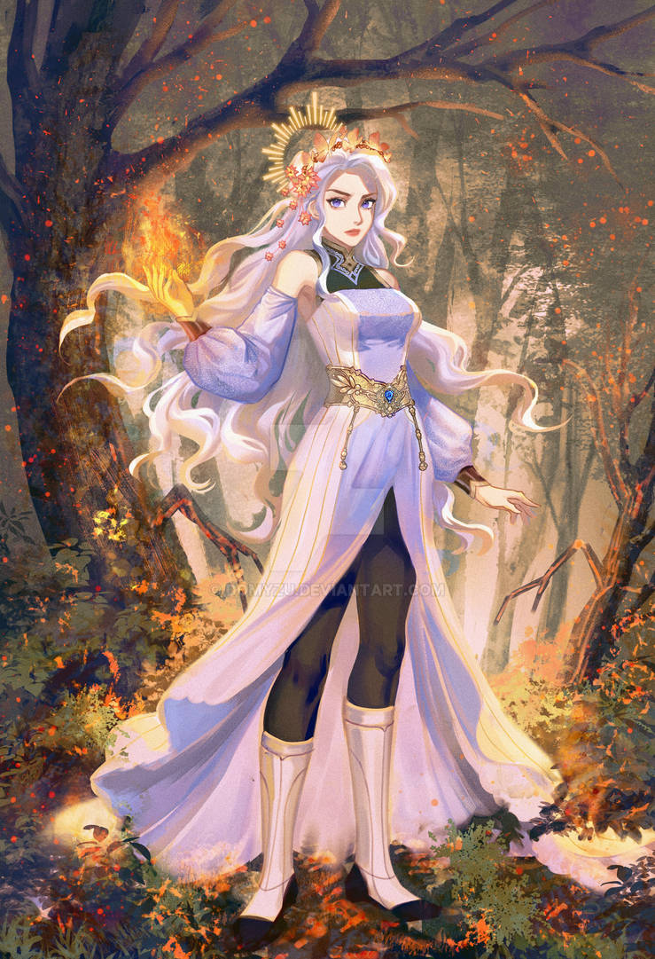 White Fire Deviantart Commission: White Fire by DoMyzu on DeviantArt