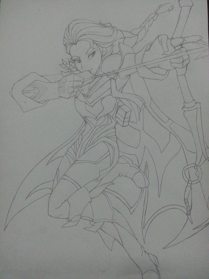 Elsa as Drow Ranger by MitamatheOracle on DeviantArt