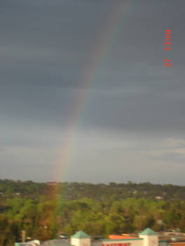 Rainbow in the city